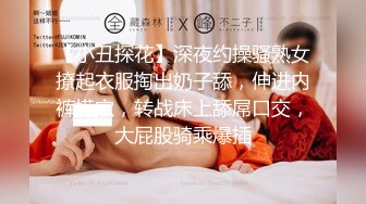 【小丑探花】深夜约操骚熟女撩起衣服掏出奶子舔，伸进内裤摸穴，转战床上舔屌口交，大屁股骑乘爆插